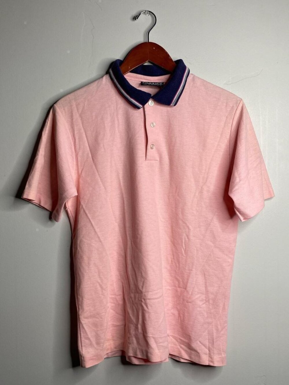 Pink vintage single stitch polo